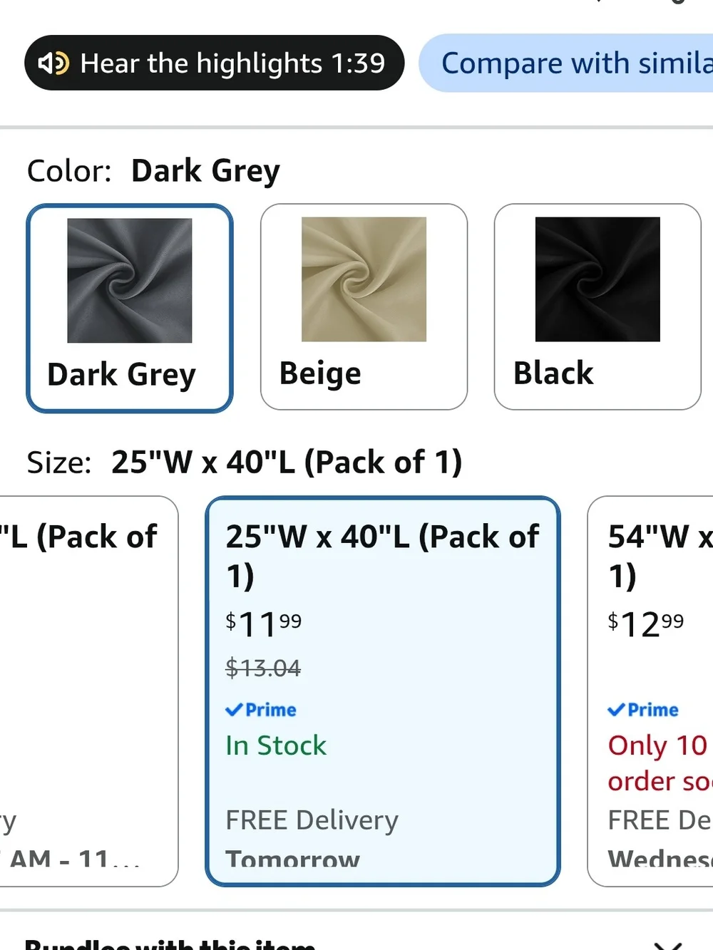 Dark Gray Privacy Tieback Door Panel - Home Accents